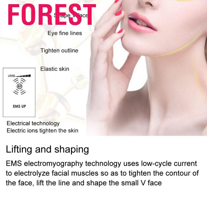 Forest 7 In 1 RF EMS Radio Frequency Skin Rejuvenation Face Lifting Beauty Device US Plug 100-240V