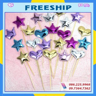 Trang trí bánh 💖FREESHIP💖 Que cắm da phồng - Phụ kiện trang trí bánh kem
