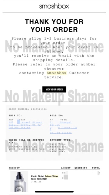 XỊT KHOÁNG SET MAKEUPĐA CHỨC NĂNG SMASHBOX PHOTO FINISH PRIMER WATER