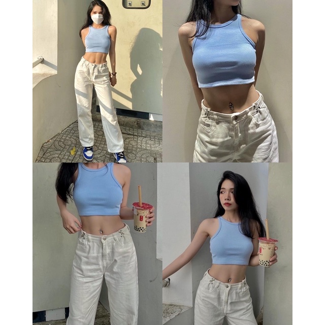 Áo Ba Lỗ Croptop Đủ Màu Siêu Hot