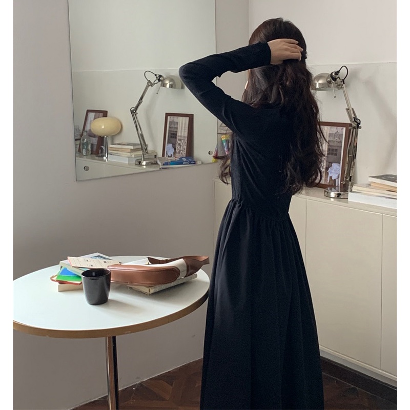 Đầm Maxi Tay Dài Cổ Tròn Thiết Kế Hợp Thời Trang Cho Phái Nữ