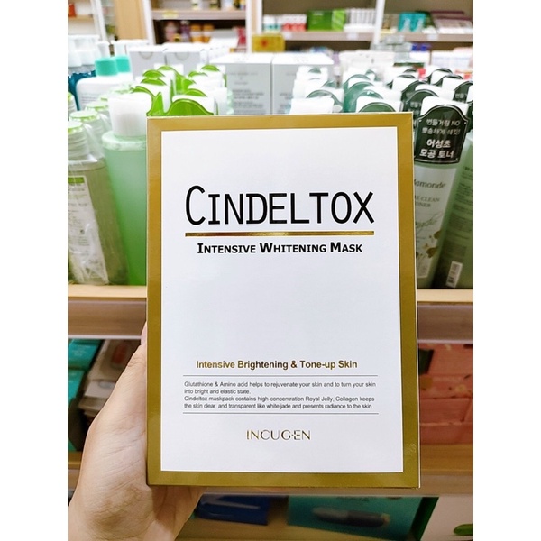 Mặt nạ trắng da Cindeltox Hàn Quốc - Tách lẻ 1 miếng