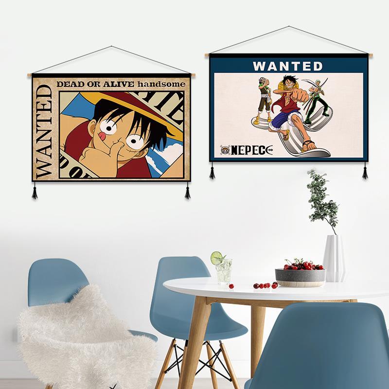 Thảm Treo Tường Trang Trí Phòng Ngủ In Hình One Piece Cá Tính