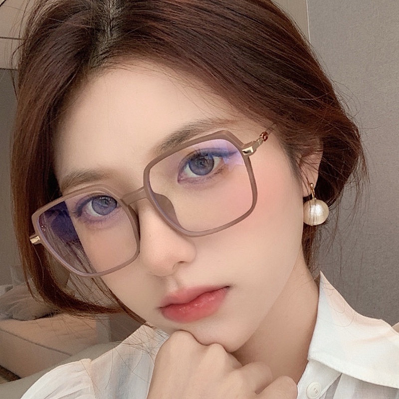 Kính Mát Gọng Kim Loại Chống Ánh Sáng Xanh Phong Cách Hàn Quốc