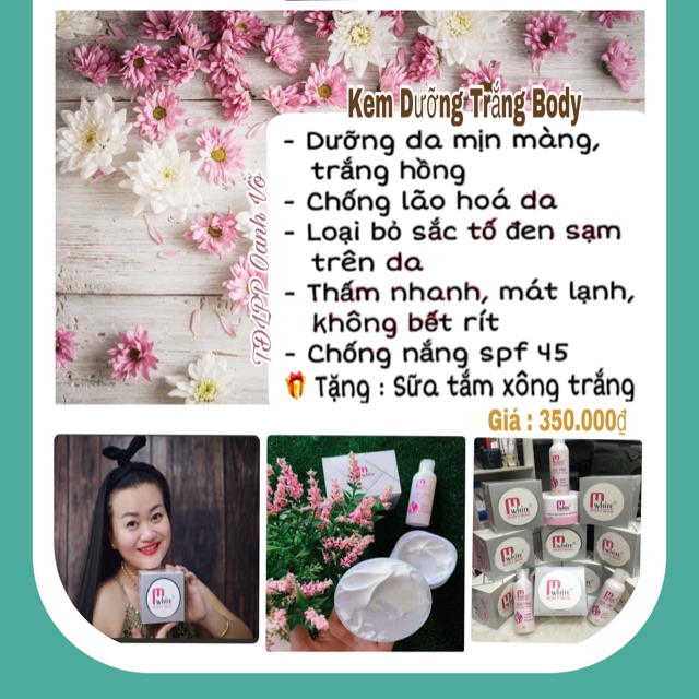 Kem Dưỡng Trắng Da Body M’white