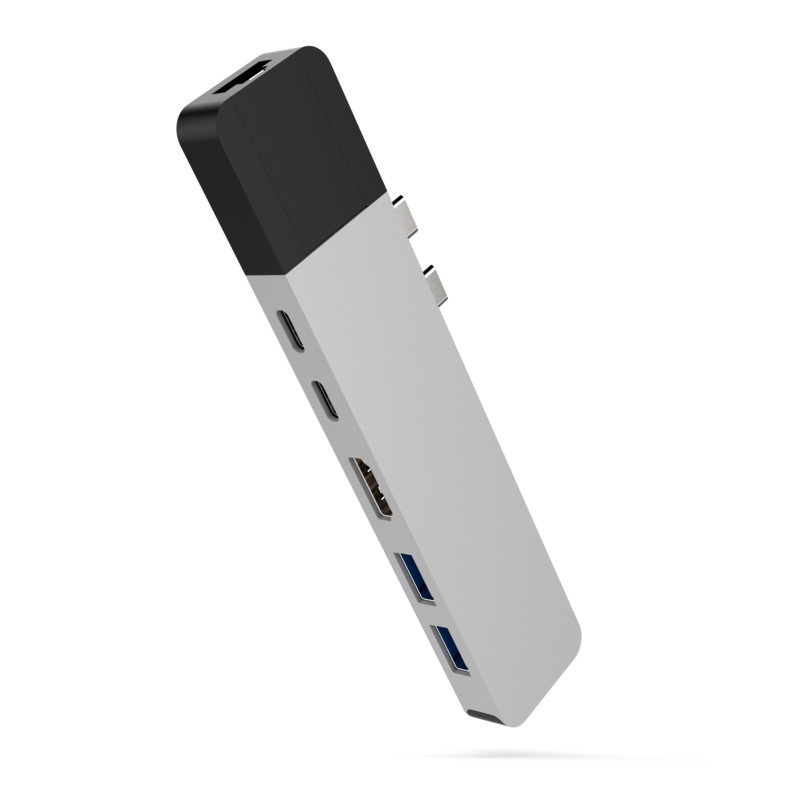 Cổng Chuyển Đổi MacBook Pro HyperDrive Net 6-in-2 Hub USB-C GN28N [Chính Hãng] Bảo Hành 24 Tháng