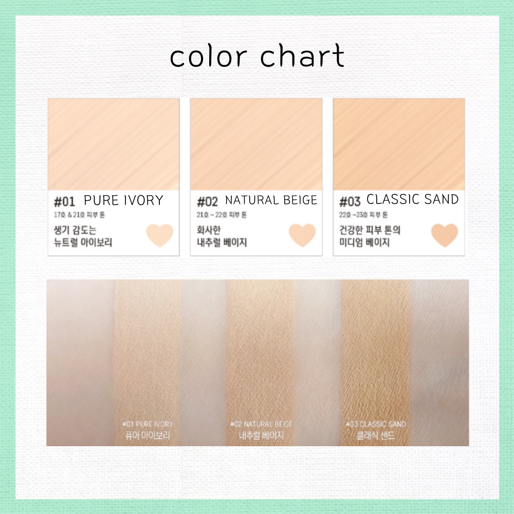 Kem che khuyết điểm Peripera Peripera 3 loại tùy chọn