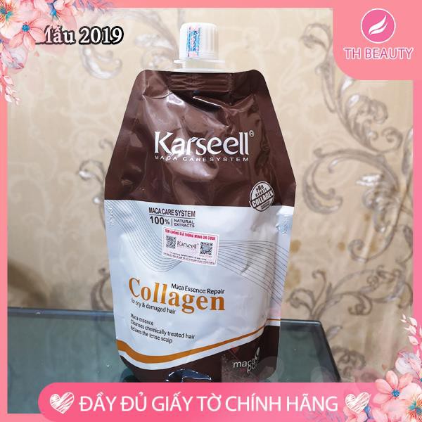 &lt;THẬT 100%&gt; Ủ tóc cao cấp Collagen Karseell, dưỡng tóc suôn mượt