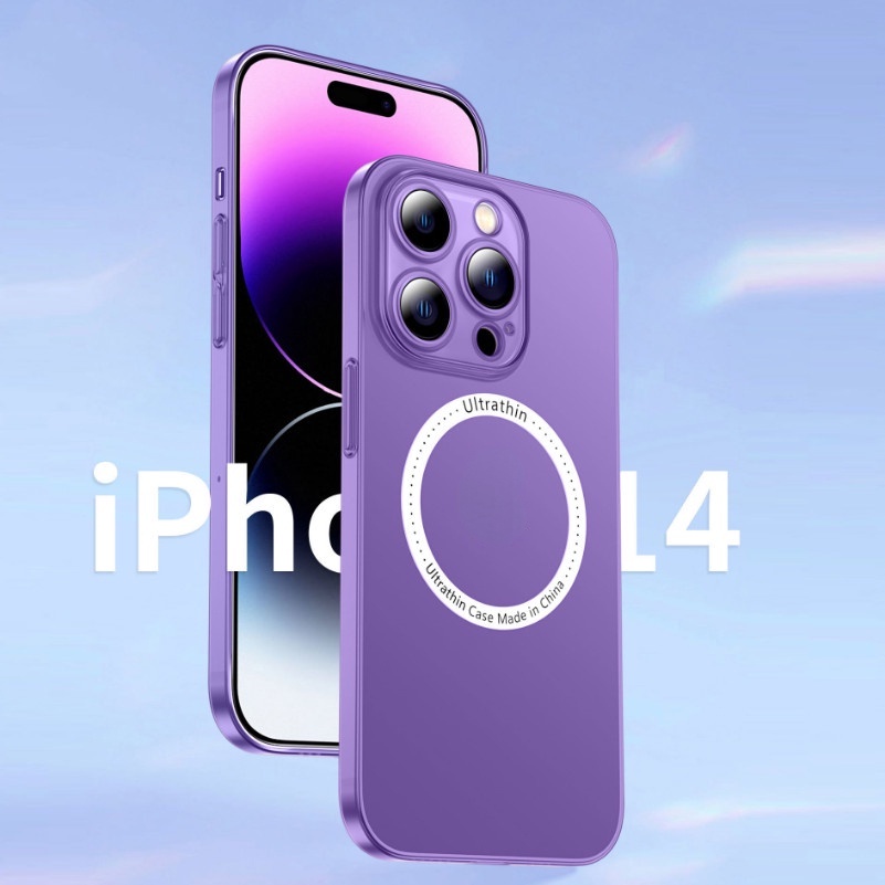 Ốp Điện Thoại Từ Tính Siêu Mỏng 0.3mm Cho iPhone 14 Pro Max 12 13 Pro Max 14 Plus