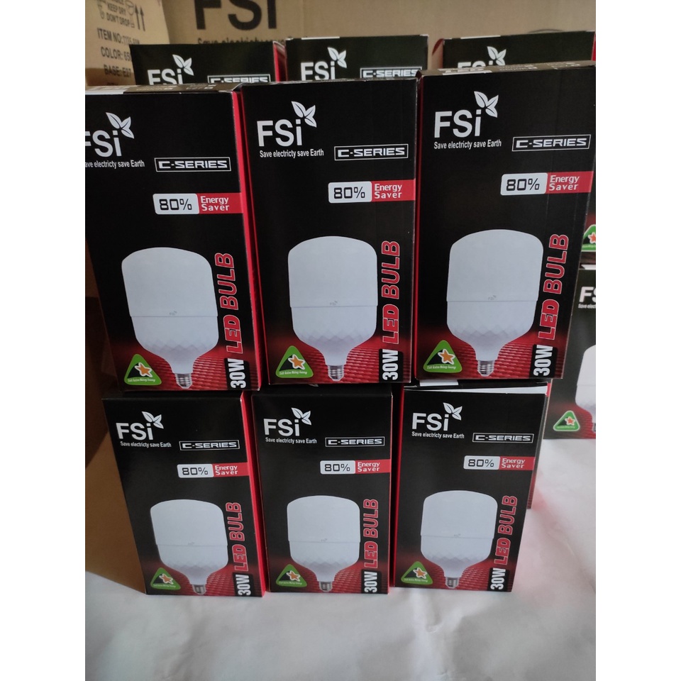 Bóng đèn LED trụ 10w 15w 20w 30w 40w  50w 60w FSI tiết kiệm điện siêu sáng ánh sáng trắng vàng,ledhalinh