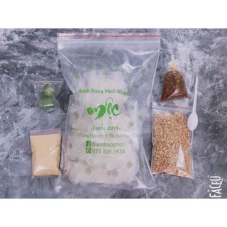 Combo Bánh Tráng Muối Tỏi phí sate