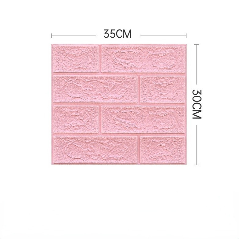 Miếng Dán Tường 3D Bằng Xốp Chống Thấm Nước/ Dầu Mỡ Độc Đáo Trang Trí Nhà Tắm/ Phòng Ngủ