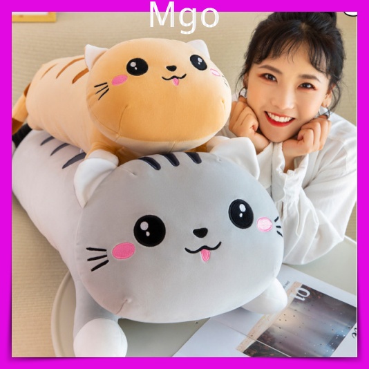 Gấu Bông Mèo Gối Ôm Mèo Nằm Dễ Thương Siêu Dễ Thương Mềm Mịn An Toàn Cho Bé Ôm Chơi Ngủ 70Cm