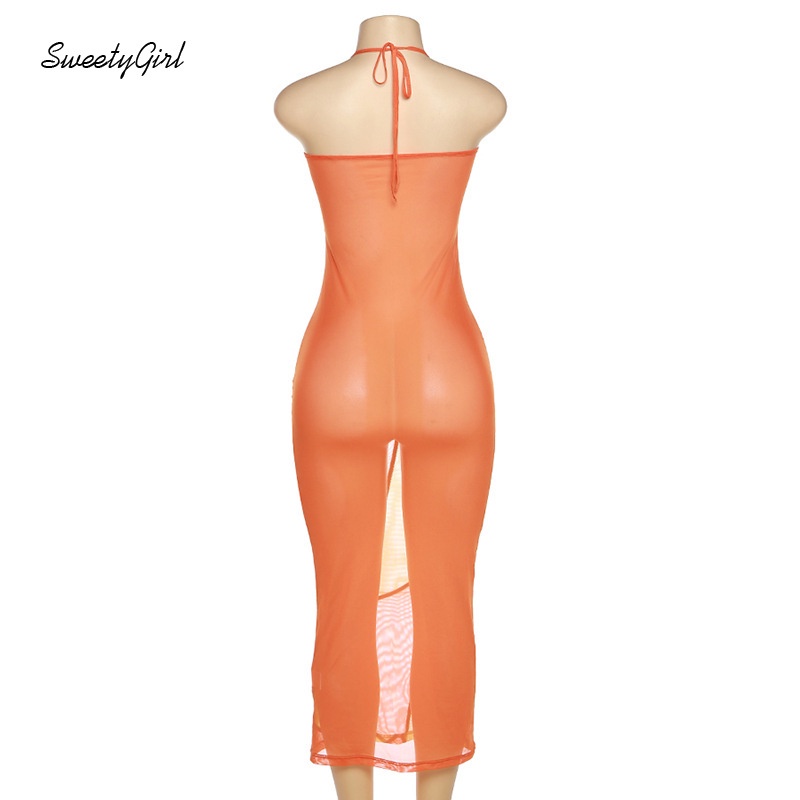 Đầm Hai Dây Ôm Dáng Màu Sắc Tương Phản Quyến Rũ Dành Cho Nữ