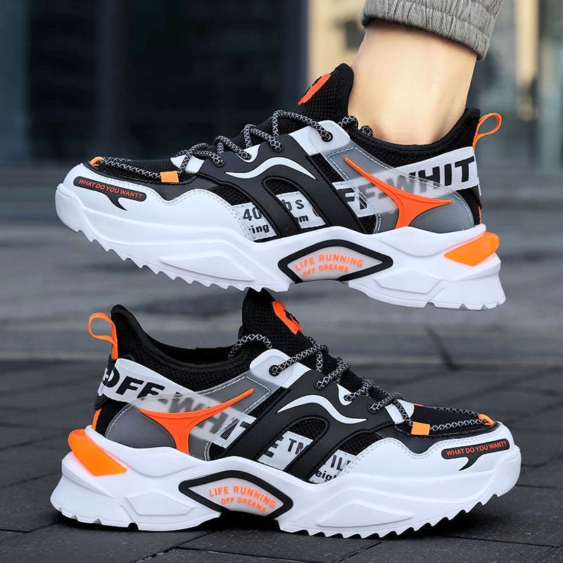 Giày thể thao sneaker nam D103, phong cách trẻ trung năng động, đế cao su non đi cực êm