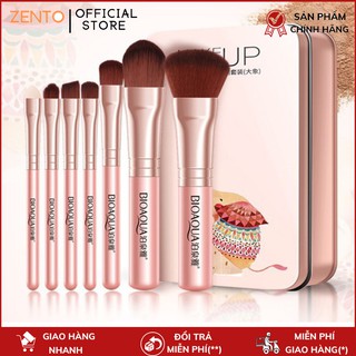 Bộ cọ trang điểm 7 cây biến hóa siêu xinh BIOAQUA cọ trang điểm make up cơ bản tán kem phấn