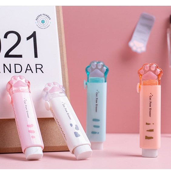 Tẩy bút chì vặn Hình chân mèo dễ thương