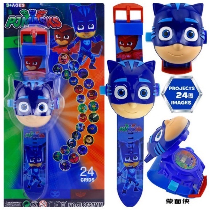 Đồng Hồ Máy Chiếu Kỹ Thuật Số 24 Hình Ảnh Hoạt Hình Spiderman Hulk Hello Kitty Dành Cho Trẻ Em