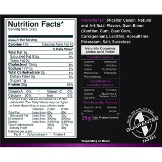 Whey tăng cơ hấp thu chậm Rule 1 Casein 3.97-4lb  (53-55 servings)