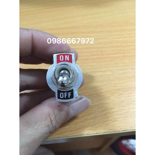 Công tắc gạt 2 chân loại tốt khoét lỗ phi 12