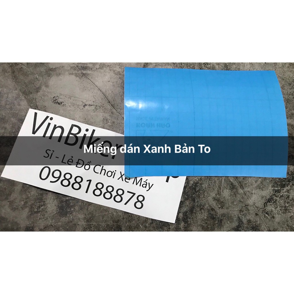 Decal Dán Biển Số Xe Máy < Xanh, Vàng> - Miếng dán Biển Số Xe Máy!