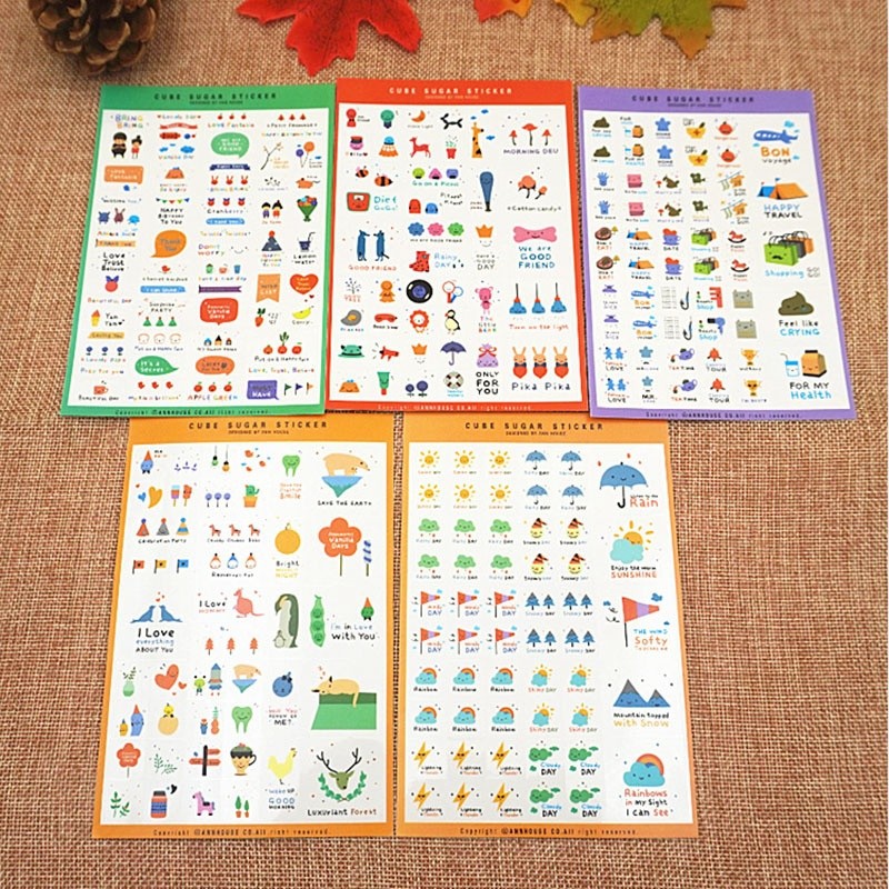 Sticker Dán Trang Trí Sổ Lưu Niệm