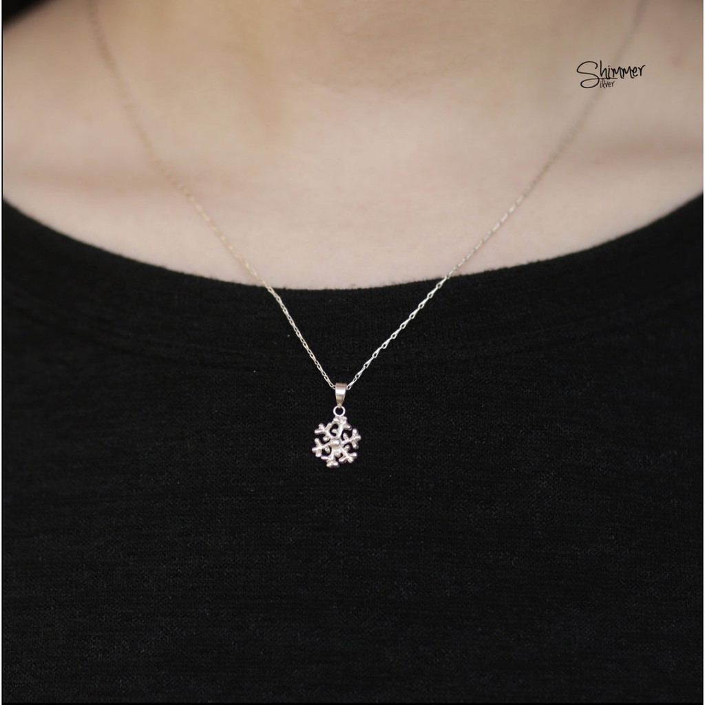 Dây chuyền bạc 925 Snowflake - Shimmer Silver