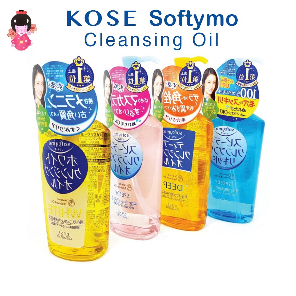 Dầu tẩy trang KOSE Softymo Cleansing Oil 230ml [Hàng nội địa Nhật Bản]