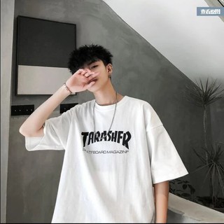 áo thun tay lỡ nam nữ form rộng Stee THRASHER Basic Ngầu Store  TheNgauSTye  non day dai