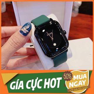 New đồng hồ nữ guou mặt vuông thời trang dây silicon cao cấp mềm dẻo nhiều màu