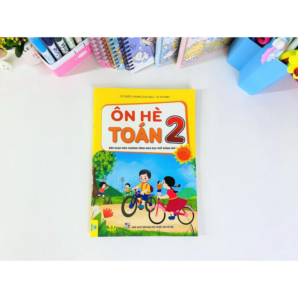 Sách - Bộ 2 cuốn Ôn Hè Toán + Tiếng Việt 2 Cánh Diều - ndbooks