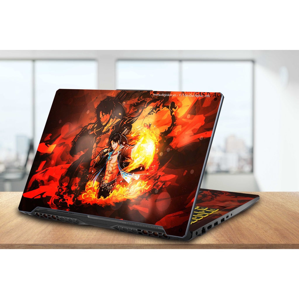 Miếng Dán Laptop - Mẫu D Luffy 0046 - Dán cho Dell, Hp, Asus, Lenovo, Acer, MSI, Surface,Vaio, Macbook