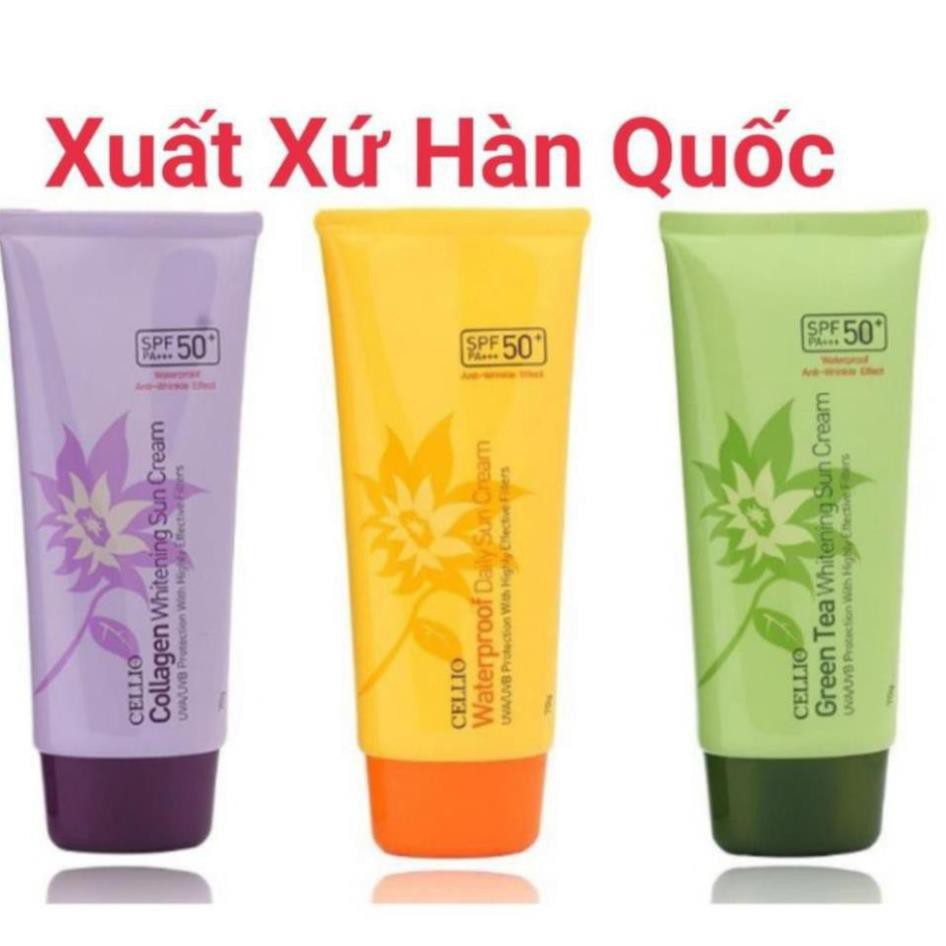 Kem chống nắng CELLIO SPF 50 PA++ Chống tia UV, dưỡng trắng hiệu quả