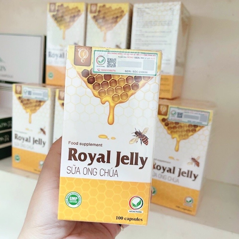 (Chính hãng tem nguyên) Sữa ong chúa Royal jelly schon GHB - hộp 100v