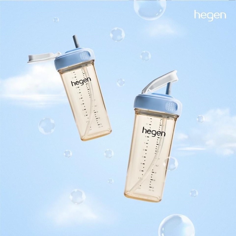 Bình tập uống có ống hút Hegen 330ml - Chính hãng