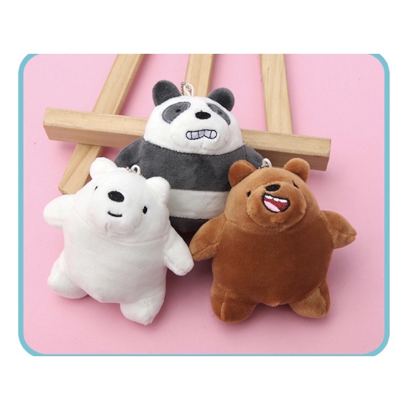 MÓC TREO TÚI - 3 chú gấu - We bare bear - phụ kiện balo