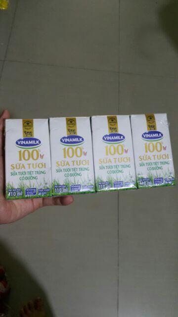 Lốc sữa vinamilk 100% 110ml
