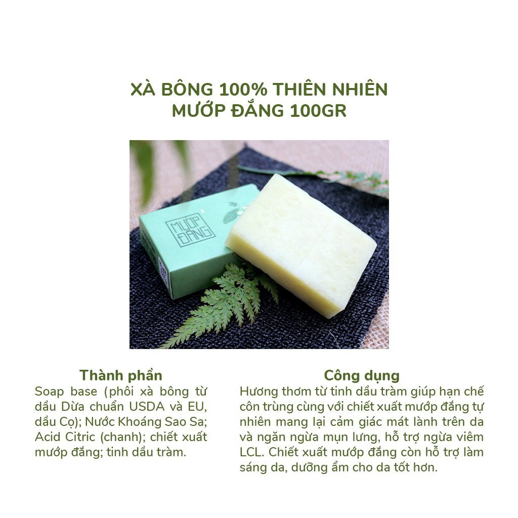 Xà Bông Mướp Đắng Mát Da, Ngừa Mụn Lưng 100gr, Xà Bông Sinh Dược Chính Hãng Sản Xuất Từ Thiên Nhiên | BigBuy360 - bigbuy360.vn