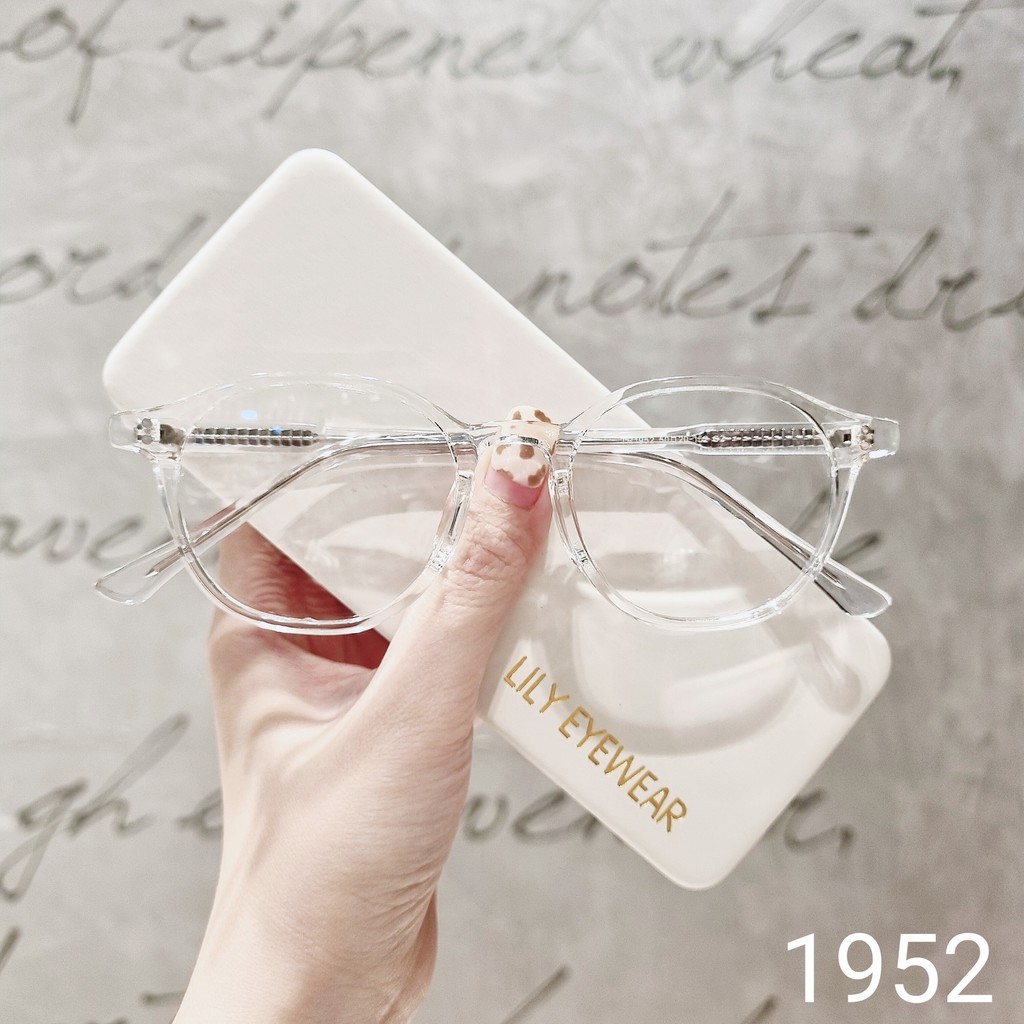 Gọng kính nam nữ LILYEYEWEAR mắt vuông bo tròn dày dặn chắc chắn màu sắc thời trang 1952 | BigBuy360 - bigbuy360.vn