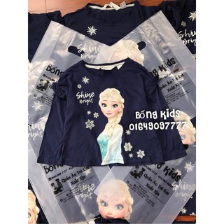 Áo Thun Bé Gái Elsa Navy 8-10y