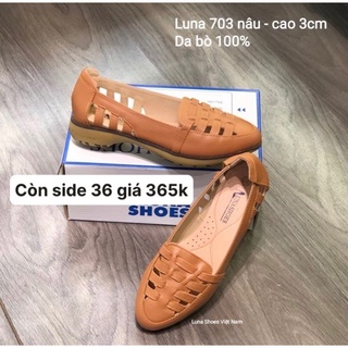 Giầy sục da nữ đế bằng