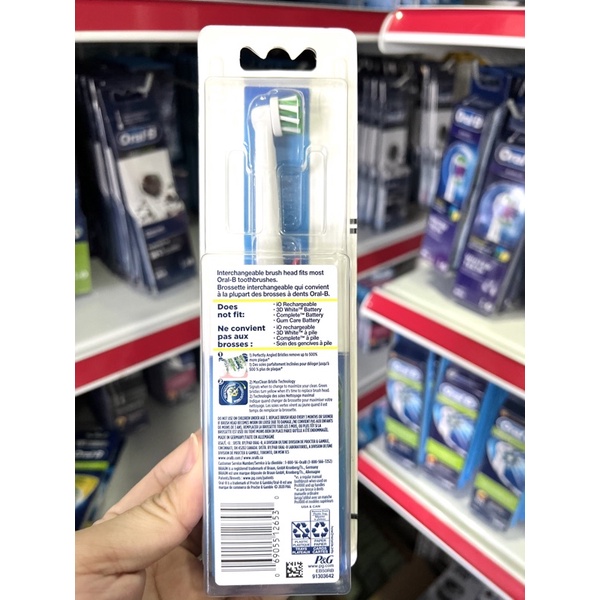 Vỉ 5 Đầu Bàn Chải Điện Oral-B Braun - Đủ Loại Đầu Thay Thế Bàn Chải OralB [Chính hãng Đức]