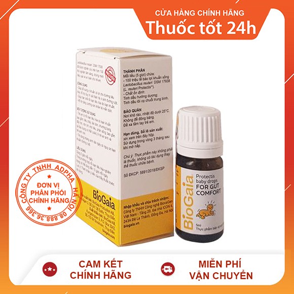 [Mã 66FMCGSALE hoàn 8% xu đơn 500K] ✅(Date 2023) BioGaia Protectis Drops - Men vi sinh nhập khẩu chính hãng từ Thuỵ Điển | BigBuy360 - bigbuy360.vn