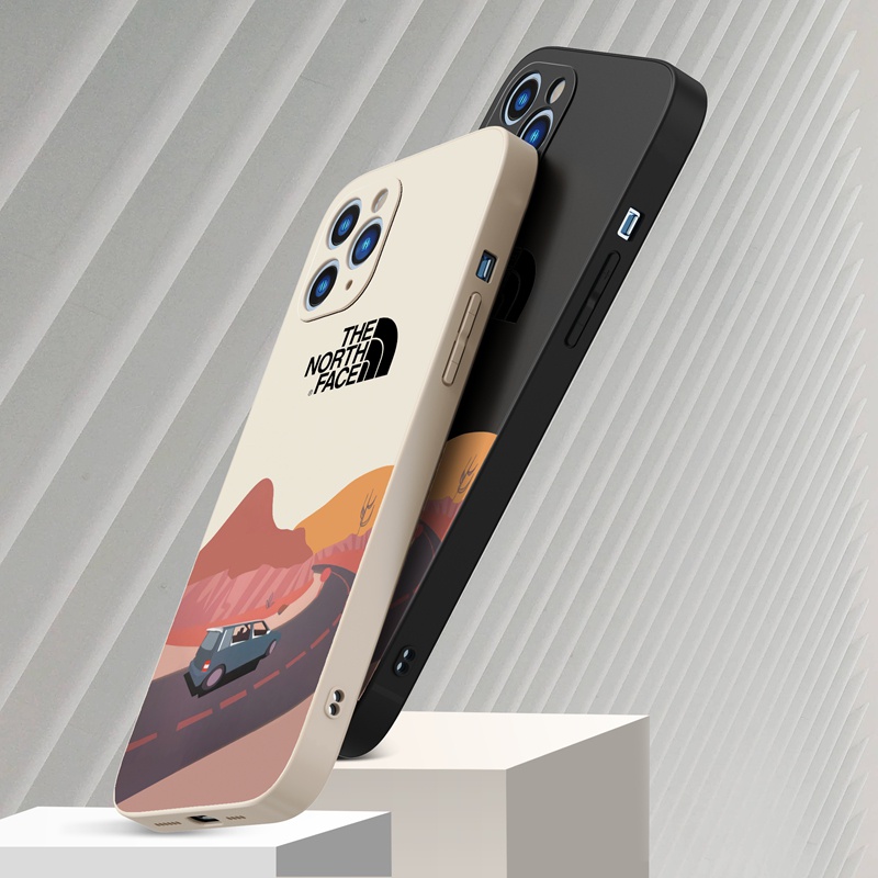 Ốp lưng iphone Ốp điện thoại Suntaiho Silicon mềm hình con đường xe chạy cho iPhone 13 12 11 Pro Max X XR Xs Max 7 8Plus 12Mini 13Mini