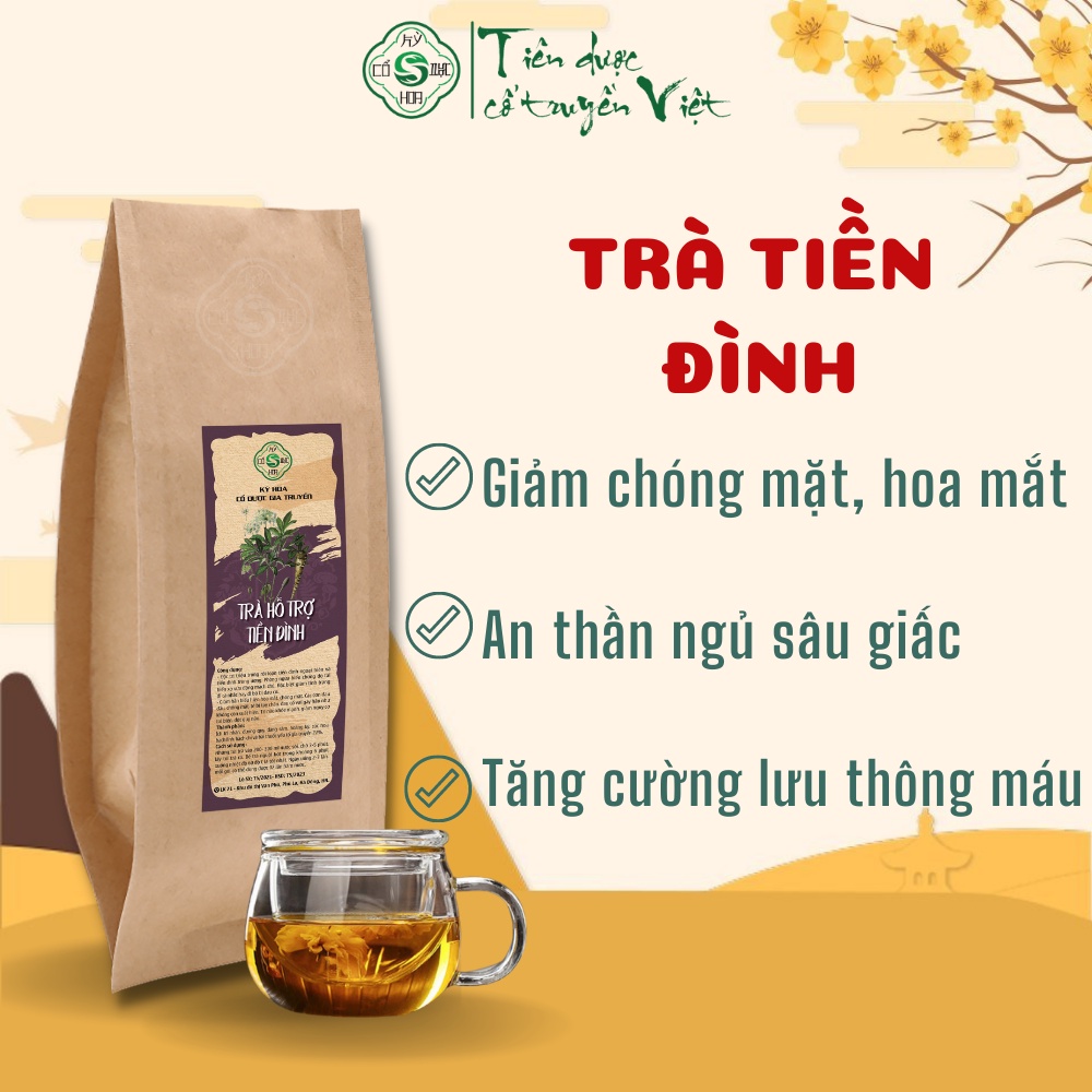 Trà hỗ trợ tiền đình thảo mộc túi lọc - Giảm hoạt huyết rối loạn tiền đình, không còn đau đầu Cổ dược Kỳ Hoa