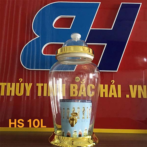 Bình Thủy Tinh Và Hũ Thủy Tinh Ngâm Rượu Cao Cấp SX tại Việt Nam Bình Ngâm Hình Sâm 10 Lít (V) - Thủy Tinh Bắc Hải