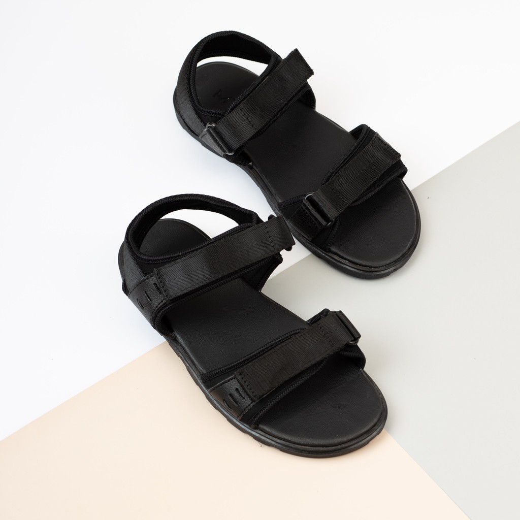 Giày Sandal Nam MWC Đế Cao Su 1.5CM Quai Dù Phối Da NASD- 7035