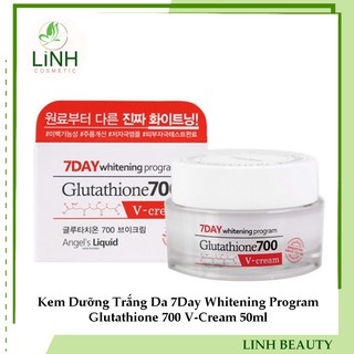 Kem Dưỡng Trắng Da 7Day Whitening Program Glutathione 700 V-Cream