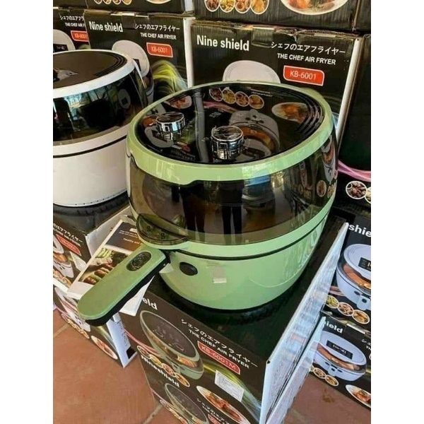 Nồi Chiên Không Dầu NINESHIELD Dung Tích 8L/10L/10,5L/12L Chính Hãng Bảo Hành 12 Tháng