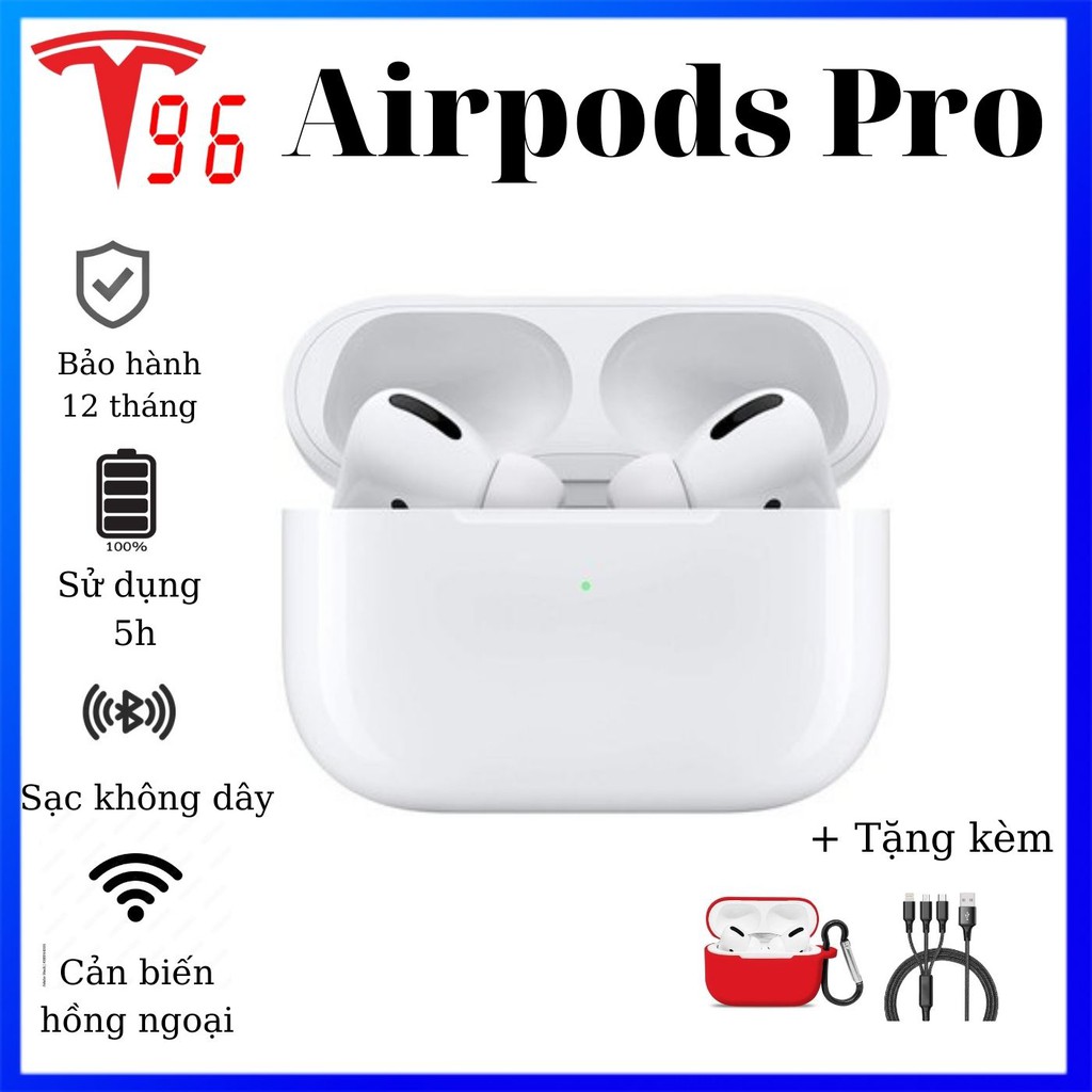 Tai Nghe Bluetooth Không Dây AirPods Pro [1 đổi 1 15 ngày BH 1 năm] bluetooth âm thanh không gian - Định Vị - chống ồn